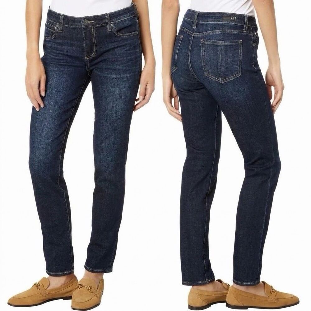 KUT from the Kloth Catherine Boyfriend Jeans In Royal Women’s Sz 10